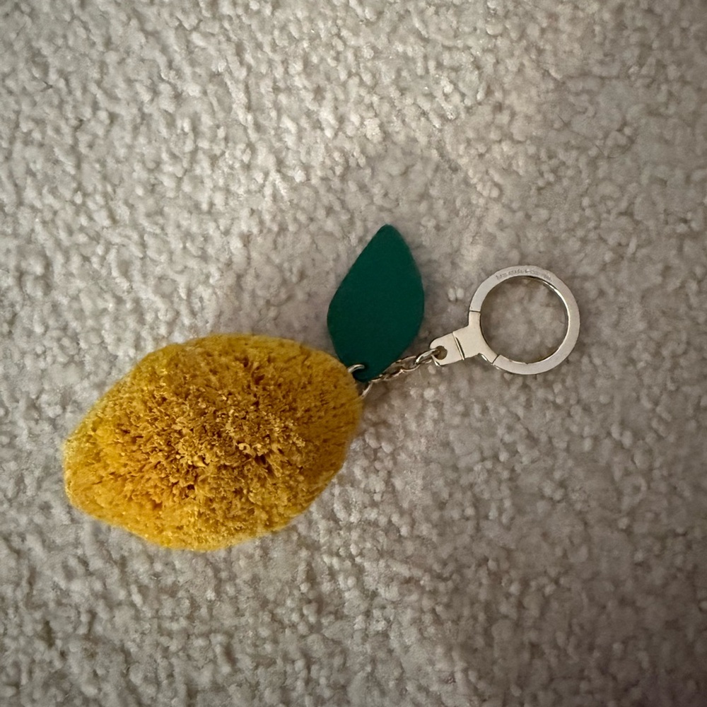 Kate Spade Yellow Lemon Keychain